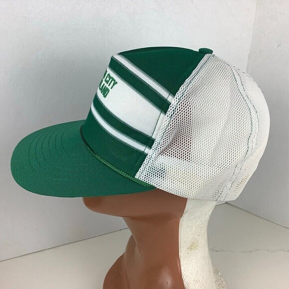 Vintage Ocean City Maryland Mesh Trucker Snapback Hat Green/White Sz M-L Marsco - Picture 2 of 7